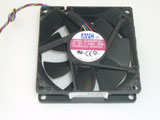 AVC DL08025R12U PS48 DC12V 0.5A 8025 8CM 80mm 80x80x25mm 4Pin 4Wire Cooling Fan