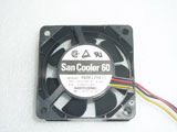 Sanyo Denki San Cooler 60 9A0612H410 DC12V 0.11W 6025 60mm 60x60x25mm 3Pin 3Wire Cooling Fan