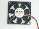 SANYO DENKI 9AH0812P4H031 DC12V 0.11A 8025 8CM 80mm 80x80x25mm 4pin Cooling Fan