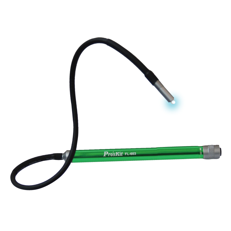 New ProsKit FL-603 Flexible LED White Light Flashlight Hoses Snake Lamp Multi-function Repair Tools