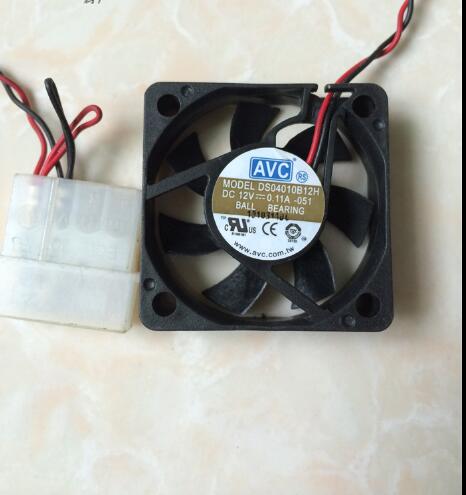 AVC DS04020B12H 051 4020 4CM 40mm 40x40x20mm DC12V 0.20A 2Pin 2Wire 1U server Cooling Fan