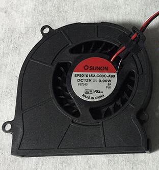 Sunon EF50101S2-C00C-A99 DC12V 0.90W 50mm 5CM 53x53x10mm 2Wire 2Pin Cooling Fan