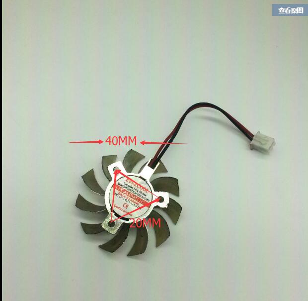 EVERCOOL EC4510M12C DC12V 0.11 1.32W 2Pin 2Wire Display Video Graphics Card Cooling Fan