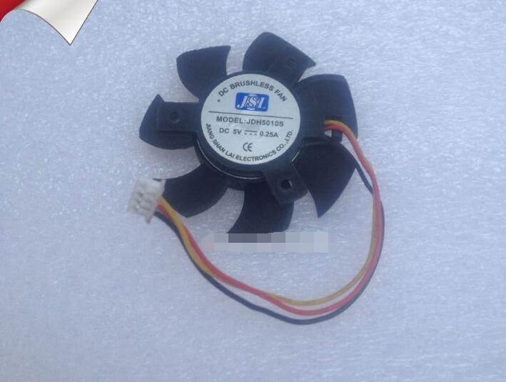 JSL JDH5010S DC5V 0.25A 4Pin 3Wire Display Video Graphics Card Cooling Fan