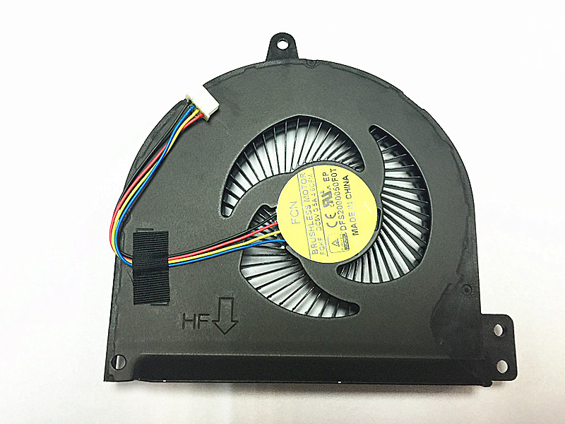 DELL E5470 DFS2000050F0T FGKF DC5V 0.5A 4.6CFM 4Wire 4Pin Cooling Fan