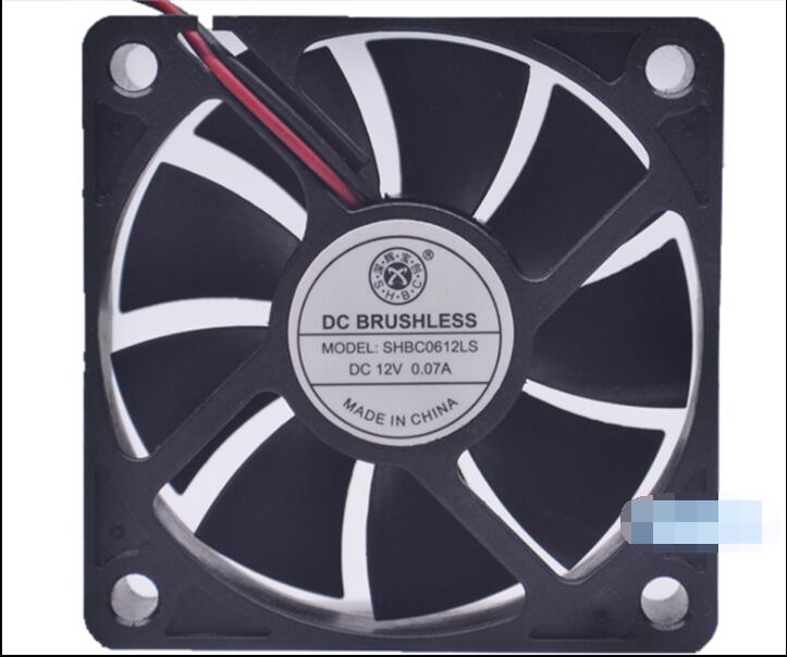 SHBC SHBC0612LS 12V 0.07A 6015 6CM 60mm 60x60x15mm  2Pin 2Wire Cooling Fan
