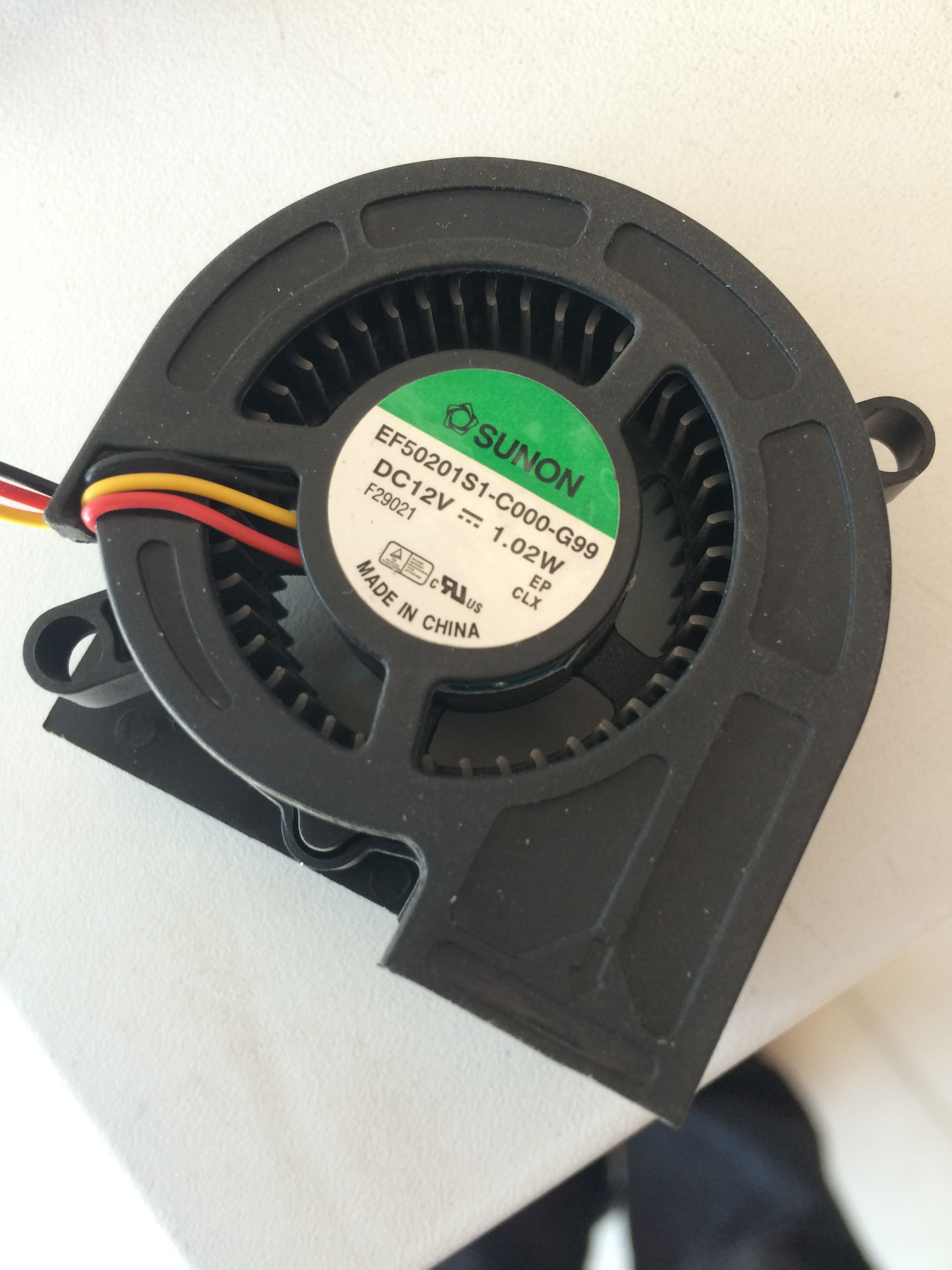Optoma T761st SUNON EF50201S1-C000-F99 DC12V 1.02W 3pin 3Wire Projector Cooler Cooling Fan