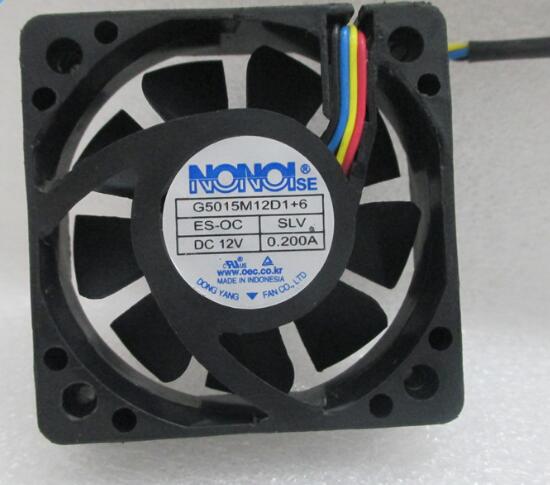 NONOISE G5015M12D1+6 DC12V 0.200A 5015 50x50x15mm 50mm 5CM 4Pin 4Wire Car Audio System Cooling Fan