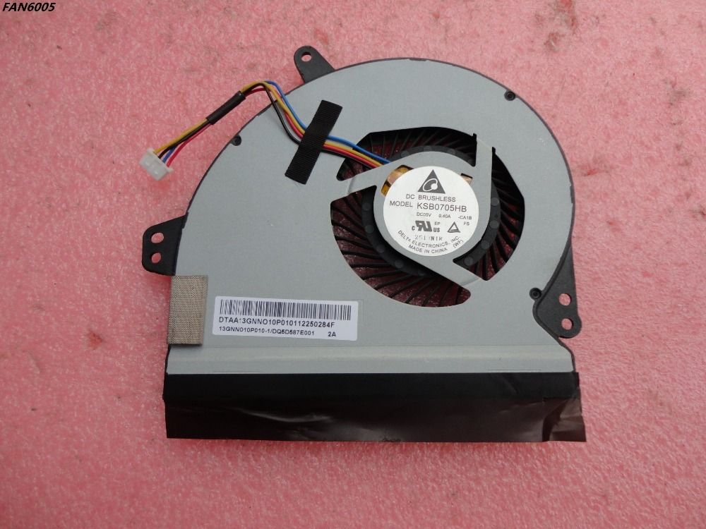 New Asus X501 X501A KSB0705HB-CA1B  EF75070 DC5V 4PIN CPU Cooling Fan