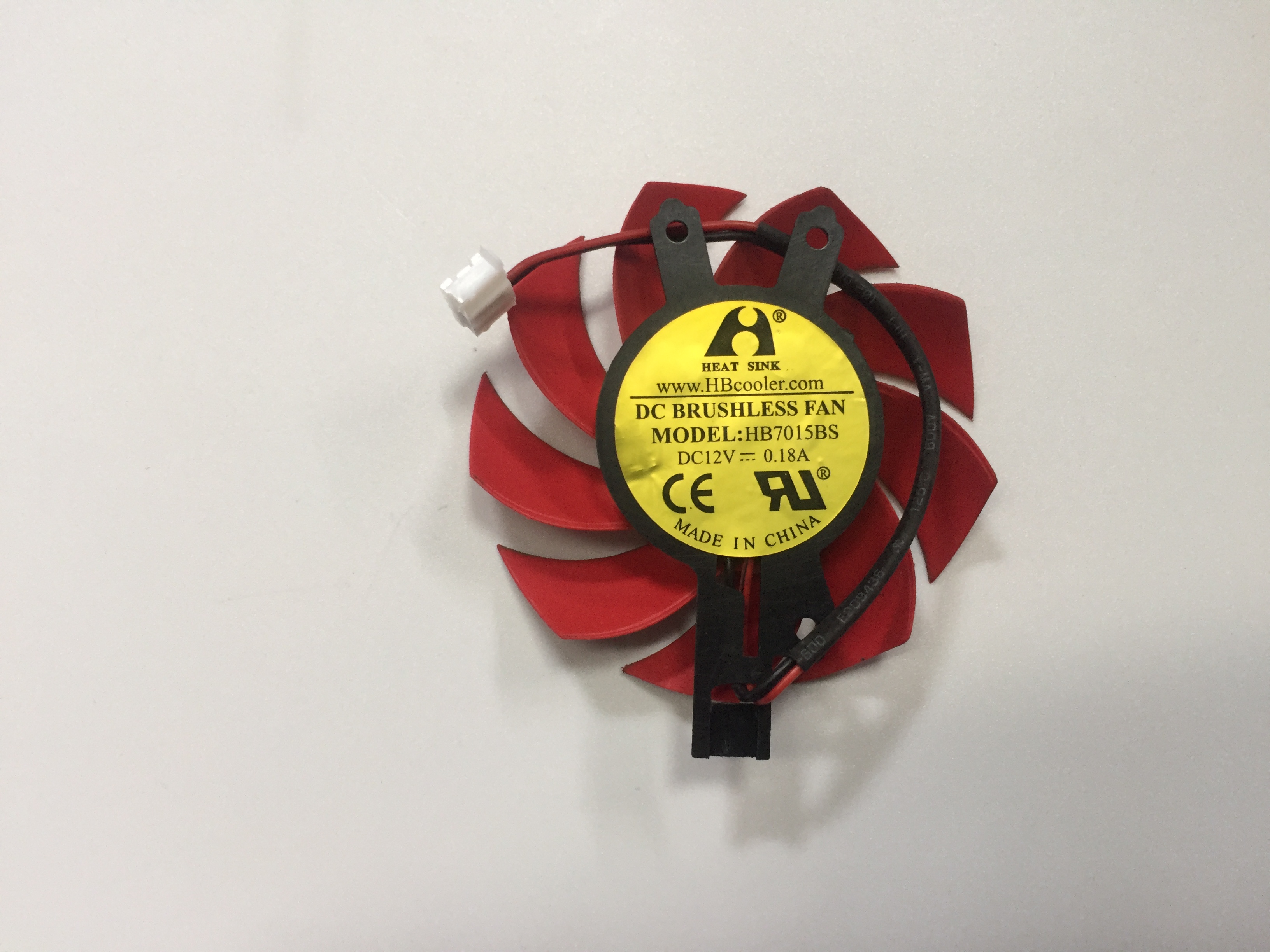 gainward GT630 1GD3 HB7015BS DC12V 0.18A 2Wire 4Pin Graphics Card Cooling Fan