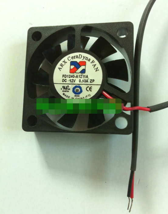 ARX FD1240-A1211A ZP DC12V 0.13A 4010 4CM 40mm 40x40x10mm 2Wire 2Pin Cooling Fan