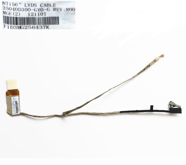 New HP Compaq Presario CQ58 650 655 NT156 35040D300-GY0-G LED LCD Screen LVDS VIDEO Display Cable