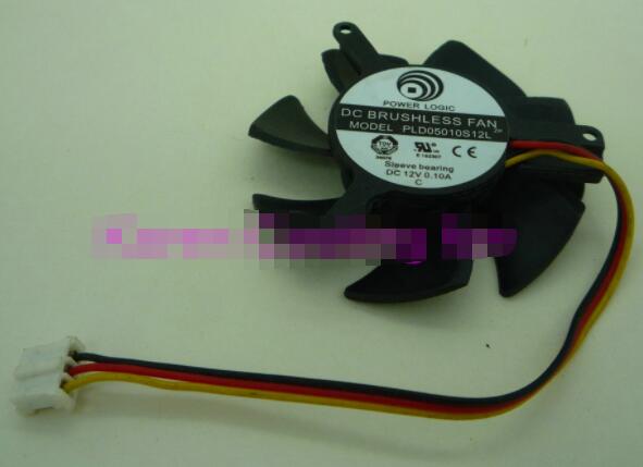 MSI GT440 N440GT V5 GT430 PowerLogic PLD05010S12L DC12V 3Pin 50x50x10mm Video Graphics Card Cooling Fan