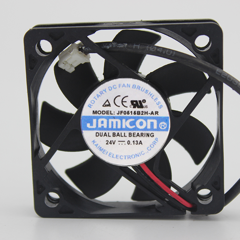 JAMICON JF0515B2H-AR DC24V 0.13A 5015 5CM 50mm 50*50*15MM 2Wire 2Pin Cooling Fan