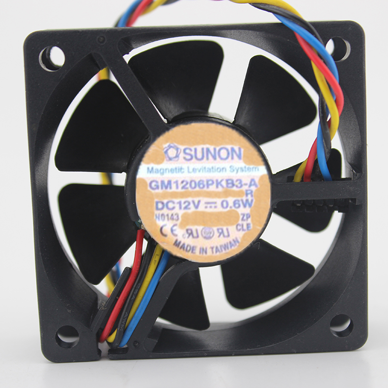 SUNON GM1206PKB3-A R 6020 6CM 60MM 60*60*20mm DC12V 0.6W 4Wire 4Pin Cooling Fan