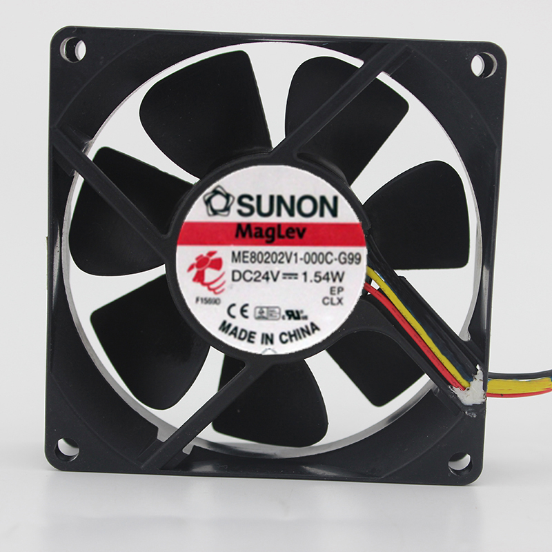 SUNON ME80202V1-000C-G99 DC24V 1.54W 8020 8CM 80MM 80*80*20MM 3Wire 3Pin Cooling Fan