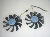 DATALAND HD7750 APISTEK GA81S2U GA81O2U DC12V 0.38A 2Wire 2Pin 75*15mm 40mm Video Graphics Card Cooling Fan