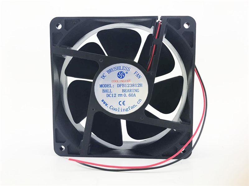 DC BRUSHLESS 12038 12CM 120MM 120*120*38MM DFB123812H DC12V 0.60A 2Wire Cooling Fan