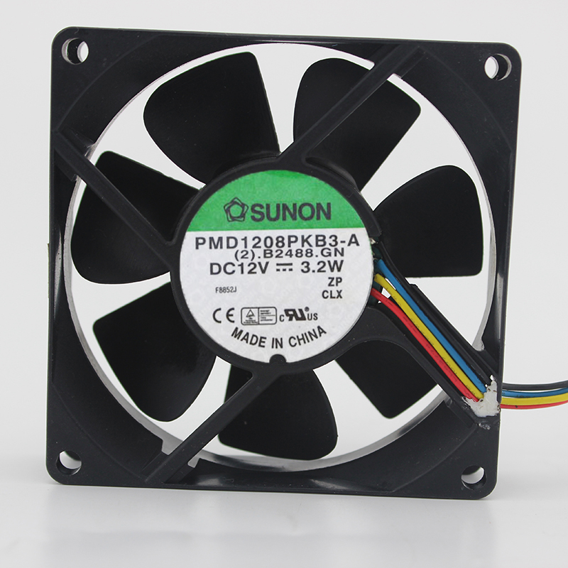 SUNON PMD1208PKB3-A (2).B2488.CN DC12V 3.2W 8020 8CM 80MM 80*80*20MM 4Pin 4Wire Cooling Fan