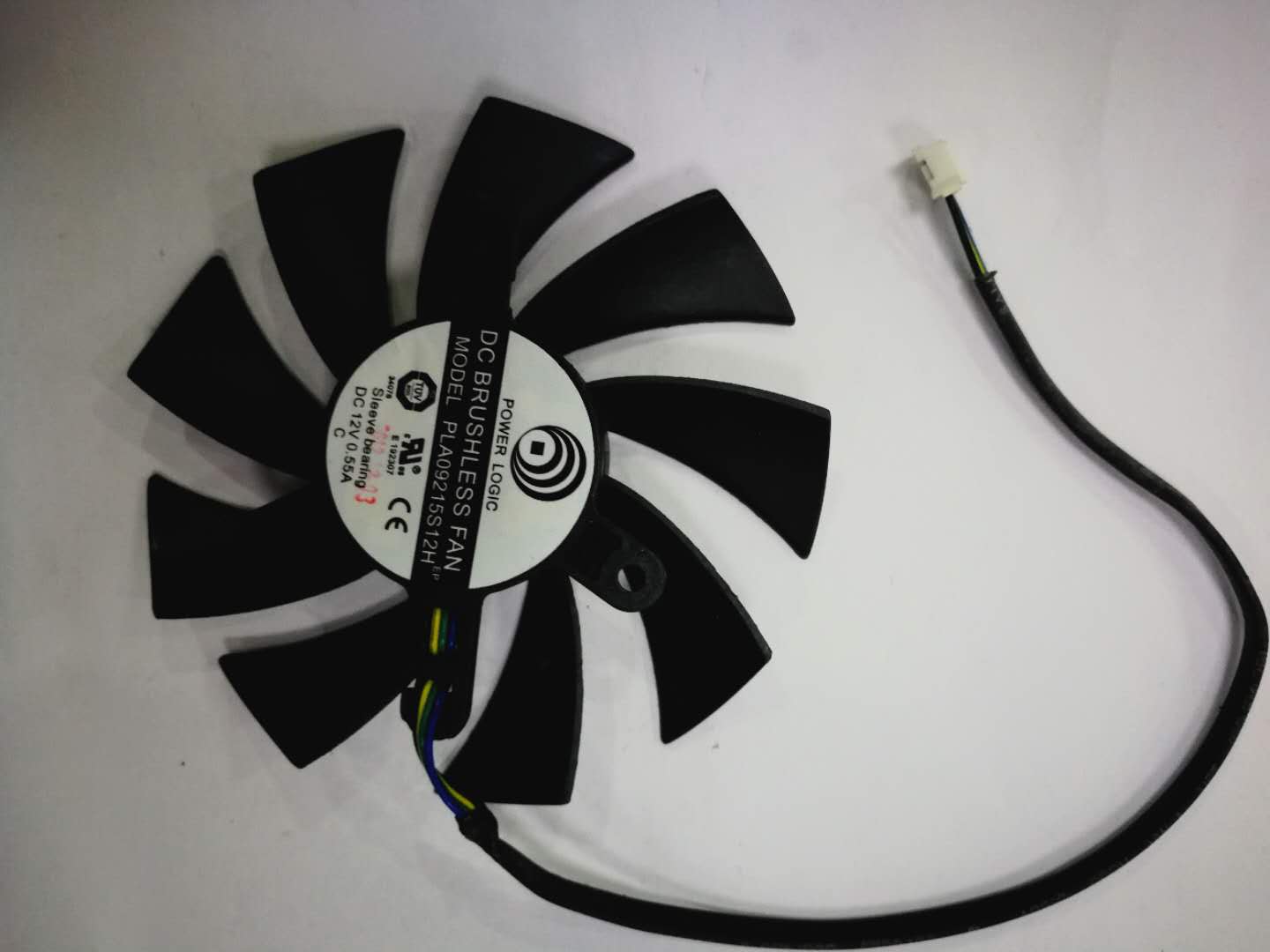 Power Logic PLA09215S12H DC12V 0.55A 3Pin 3Wire Video Display Graphics Card GPU Cooling Fan
