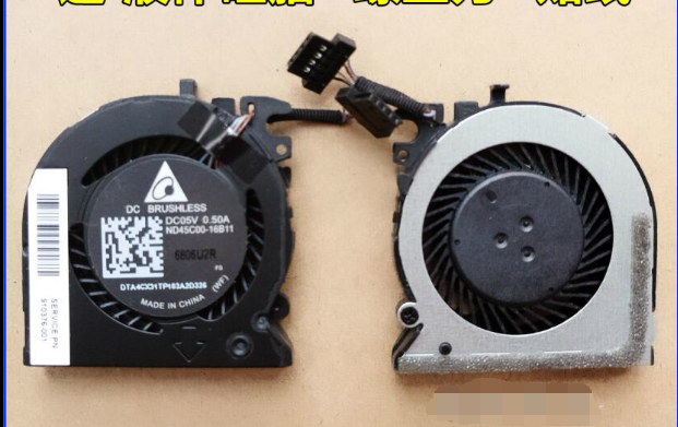 HP 13-W013DX ND45C00-16B11 910376-001 DC5V 0.50A 4Wire 4Pin Cooling Fan