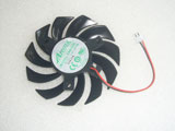 EVEA Onda APISTEK GA81S2U NNTB DC12V 0.38A 2Wire 2Pin 75*15mm 40mm Video Graphics Card Cooling Fan