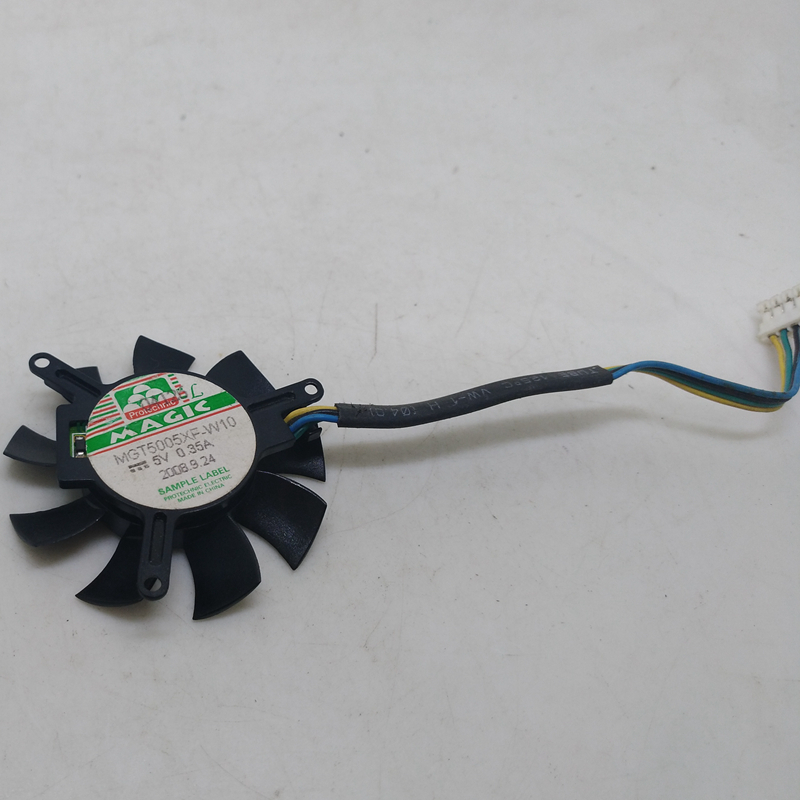 Protechnic MGT5005XF-W10 DC5V 0.35A 5010 4CM 45mm 45X45X10mm 4Pin 4Wire Graphics Card Cooling Fan