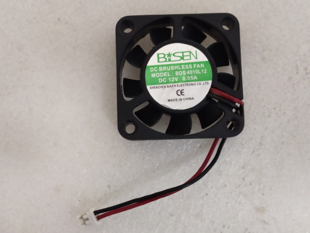 BISEN BDS4010L12 DC12V 0.05A 4010 4CM 40MM 40X40X10mm 40*40*10mm 2pin 2Wire Cooling Fan