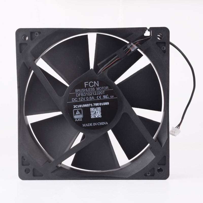 New FCN DFB310212J20T AJ02 2C1019607178E01089 DC12V 0.8A 12CM 120mm 120x120x25mm 3Pin Projector Cooling Fan